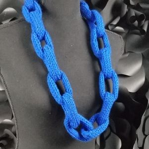 Knitted Chain Linked Necklace